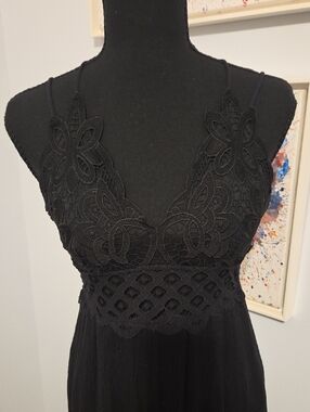 HYFVE Black Lace Maxi Dress